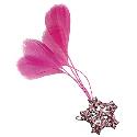 Pink Feather Hair Slide