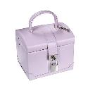 Pink Leather Jewellery Box