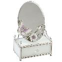 The Juliana Collection Butterfly Mirror Trinket Box