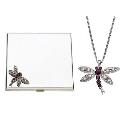 Dragonfly Compact and Pendant Gift Set