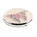Pink Crystal Butterfly Compact