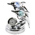 Crystocraft Miniature Dolphin Clock