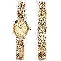 Rotary Ladies' Gold-Plated Watch & Matching Bracelet