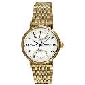 Rotary Men's White Dial and Gold-plated Bracelet Watch