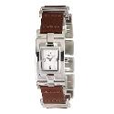 Fossil Ladies' Brown Leather & Stainless Steel Watch