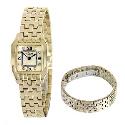 Rotary Ladies' Gold-Plated Bracelet Watch Gift Set