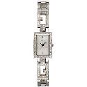 Guess Ladies' Stone-Set Silver-Coloured Watch