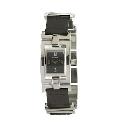 Fossil Ladies' Stainless Steel & Black Leather Watch