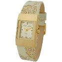 Kahuna Ladies' Gold And Ivory Strap Watch