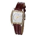Kenneth Cole Reaction Ladies' Brown Leather Strap Watch