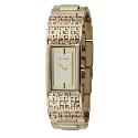 DKNY Ladies' Stone Encrusted Gold Plated Bracelet Watch