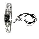 Fossil Ladies' Bracelet Watch and Charm Pendant Gift Set