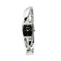 DKNY Ladies' Diamond Set Black Dial Twist Semi-bangle watch