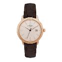 Rotary Core Ladies' Rose Silver Dial Leather Strap Watch