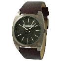 Bench Men's Black Dial Brown Leather Strap Watch