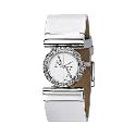 Armani Exchange Ladies' White Leather Strap Watch