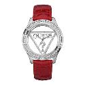 Guess Clearly Ladies' Red Strap Watch