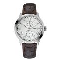Guess Men's Brown Leather Strap watch