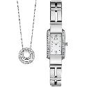 Citizen ladies' crystal bracelet watch and pendant gift set