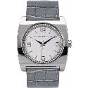 French Connection Ladies' Stone Set Silver Dial Strap Watch