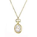 Mount Royal Ladies' Gold Plated Oval White Dial Pocket Watch