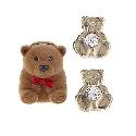 9ct Gold Teddy Bear Crystal-set Stud Earrings