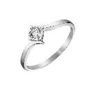 9ct White Gold 15pt Diamond Solitaire Ring