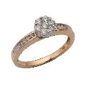 18ct Two-colour Gold 1/2 Carat Diamond Ring