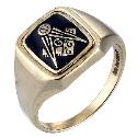 9ct Gold Masonic Signet Ring