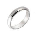 Sterling Silver Plain Wedding Band - Size P