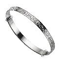 Child's Silver Scroll Expander Bangle