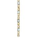 9ct Gold Blue Topaz & Diamond Bracelet