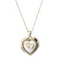 9ct Gold Mother-of-pearl Heart Locket