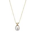 9ct Gold White Freshwater Pearl Pendant