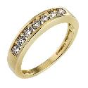 9ct Gold Half Carat Diamond Eternity Ring