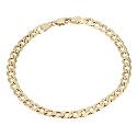 9ct Yellow Gold 8" Curb Bracelet 5mm