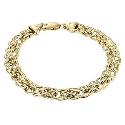9ct Gold 7.5"" Bracelet with Fancy Panther Links