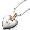 Clogau Silver and 9ct Rose Gold Cariad Heart Pendant