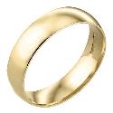 9ct Gold Men's 6mm Wedding Ring