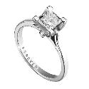 Forever Diamonds 18ct White Gold 1/3 Carat Diamond Princess Cut Solitaire Ring