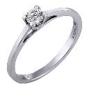 Forever Diamonds - 18ct White Gold 1/4 Carat Diamond Solitaire Ring