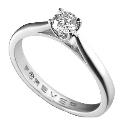 Forever Diamonds - 18ct White Gold 1/5 Carat Diamond Solitaire Ring