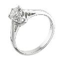 18ct White Gold 1/2 Carat Solitaire Ring