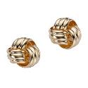 9ct Yellow Gold Open Knot Stud Earrings