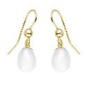 9ct Gold Cultured Freshwater Pearl Drop Earrings