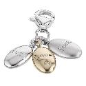 Hot Diamonds Love Pebbles Silver and Gold-plated Charm