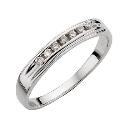 18ct White Gold Channel Set Diamond Ring