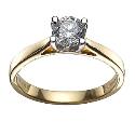 Forever Diamonds - 18ct Gold 2/3 Carat Diamond Solitaire Ring