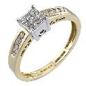 18ct Gold Third Carat Princessa Diamond Ring