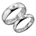 18ct White Gold Bride and Groom Wedding Set
